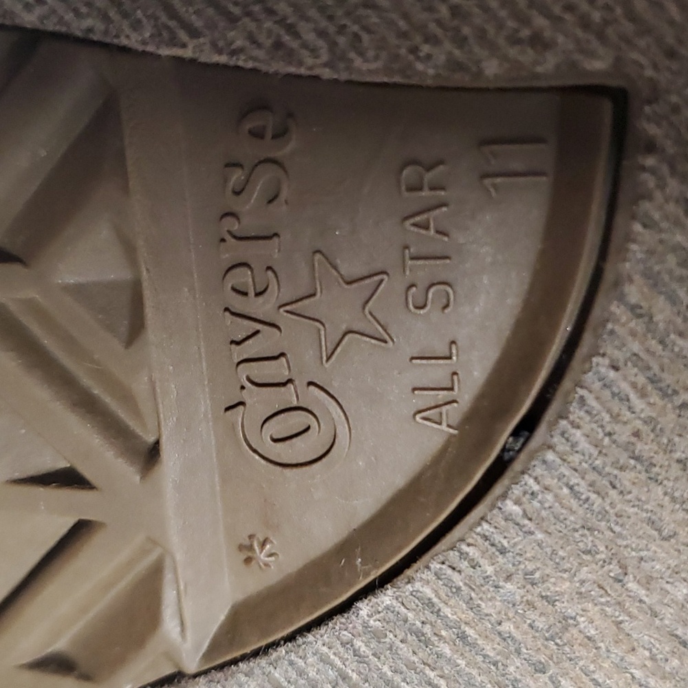 CONVERSE ALL STAR GIRLS BLUE SHOES SIZE 11 - Picture 9 of 12